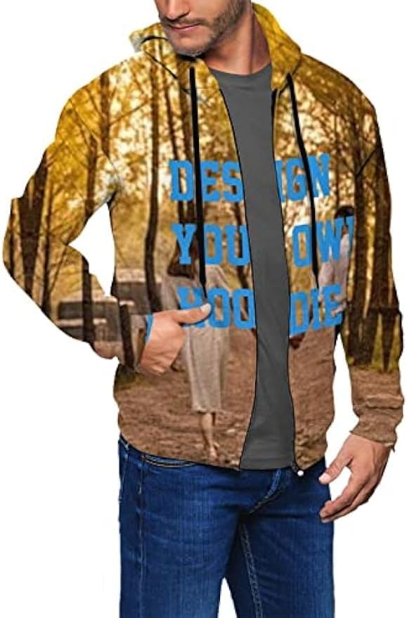 Custom Hoodie Unisex Custom 3D Printed Jacket Hoodie - Personalize with Your Designs, Logos, And Text - Image 5