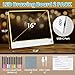 2 Pack Rechargeable LED Note Board with 7 Colors, 16-Inch Light Up Acrylic Dry Erase Board, Lumi Board Led Drawing Board for Kids Sketching Gift Toy for Kids/Girls/Teens - White