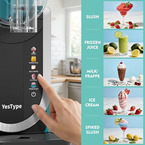Image of Slushie Machine for Home, No Ice Needed Margarita Machine & Slushy Machine, 5 Preset, Rapid Freezing, Self-Cleaning, 66oz Slushie Maker for Frappes, Spiked Slush, Ice Cream, Dark Green