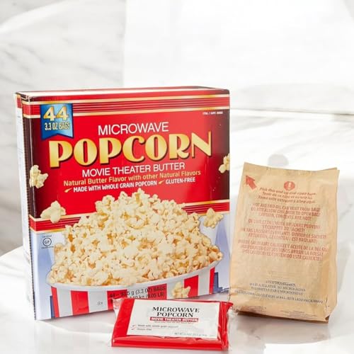 Kirkland Microwave Popcorn 44 Bags, Movie Theater Butter