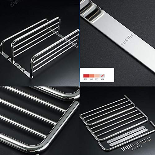 Luant Bathroom Shelf 3-Tier Wall Mounting Rack With Towel Bars #TOP7