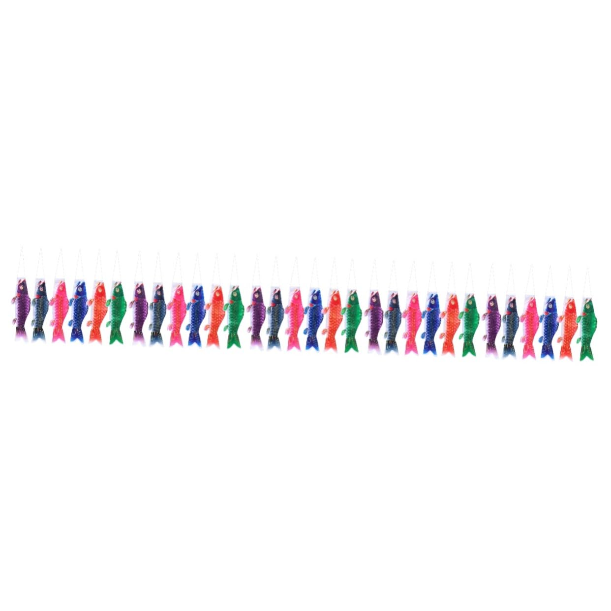 Lot de décoration Koinobori 6 pièces * 5 : ensemble suspendu résistant pour aménagement