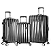 Olympia U.S.A. Luggage Titan 3 Piece Spinner Hardside Set, Black, One Size