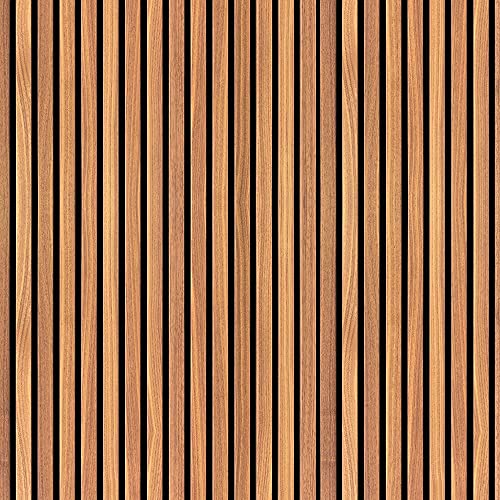 Papel De Parede Adesivo Imitação Ripado de Madeira