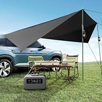 Trsaow Universal Auto-Zelt für jedes Fahrzeug Car Markise Camping Großer SUV Markisen Universal Zelt Sonnenunterkunft für Wohnmobile, Autos Camping-Markise für Seitentür/Heck