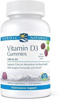 Nordic Naturals Pro Vitamin D3 Gummies, Wild Berry - 120 Gummies - 1000 IU Vitamin D3 - Great Taste - Healthy Bones, Mood & Immune System Function - Non-GMO - 120 Servings
