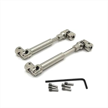 عمود محرك RC لـ WLtoys 104006 104010 104020 104026 1/10 قطع غيار سيارات RC ترقية معدنية لأعمدة القيادة الأمامية والخلفية وملحقات التحكم