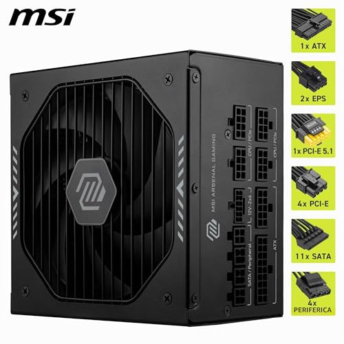 MSI MAG A1000GLS PCIE5 Alimentatore - 1000W - Alimentatore - Immagine 4