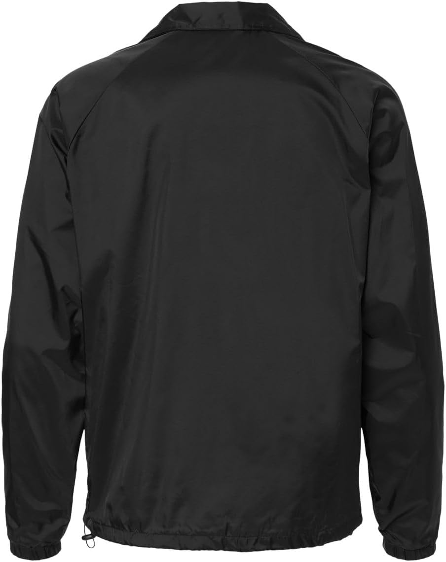 Burnside Mens Mentor Coaches Jacket, L, Black