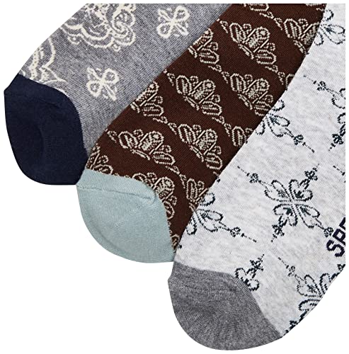 Sperry Top-Sider Women's 3 Pack Crew Socks, Charcoal Heather Assorted, Shoe Size: 5-10 #TOP1