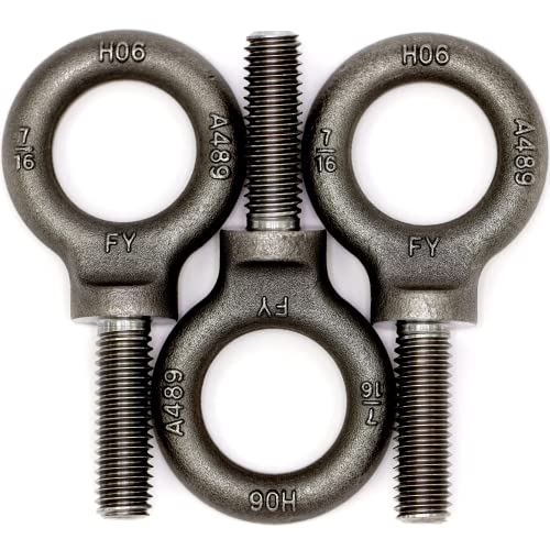 Image of 3 Pcs Lifting Shoulder Eye Bolts 7 /16 inch-14 X 1-3 /8 inch