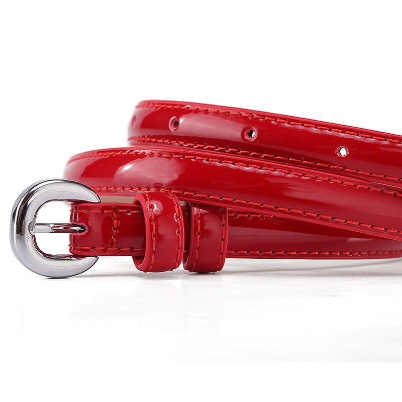 Bow Patent Leather Belt For Women's Korean Version Versatile Decorative Cowhide Belt2