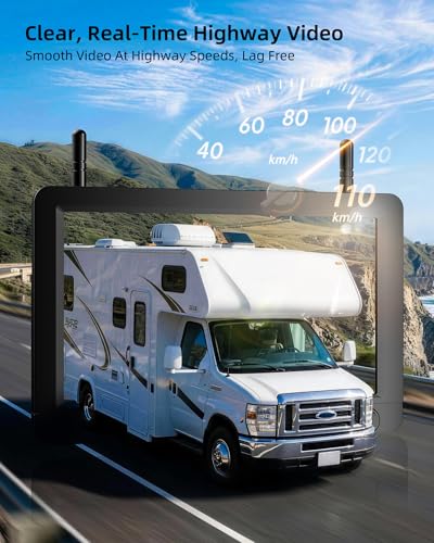 Image of Wireless Backup Camera for Rvs, BSD Alert, AI Detection, 6X Zoom, 1080P | 320FT Stable Signal, 150 Wide View, 4-Channel Expandable, Furrion Ready, IP69K Metal Housing