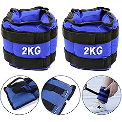 Pesas De 2 Kilos Precio ALLPER Pack de 2 Pesas de 2 Kilos. para Tobillos y/o muñecas, TAMAÑO: 32 x 10 cm. para Correr, Gimnasio, Footing. Correas Ajustables, Transpirable. Máxima Comodidad.