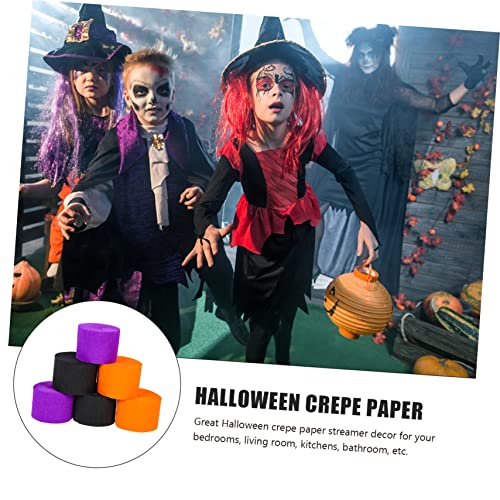 NOLITOY 18 Rolos Guirlanda Crepe Pendurado Decoração De Férias Cenários De Papel Roxo Flâmulas Flâmu