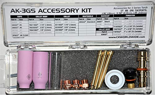 CK AK-3GS Accessory Kit 3 Series Gas Saver (1/16, 3/32, 1/8)