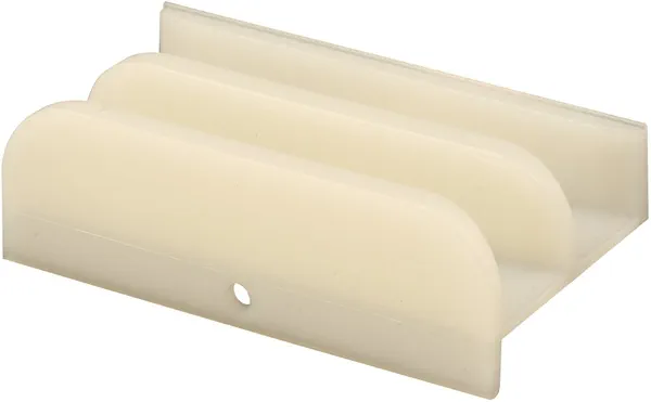 Prime-Line M 6219 Sliding Shower Door Bottom Guide, 1/2 In. Channels, Plastic Construction (Single Pack)