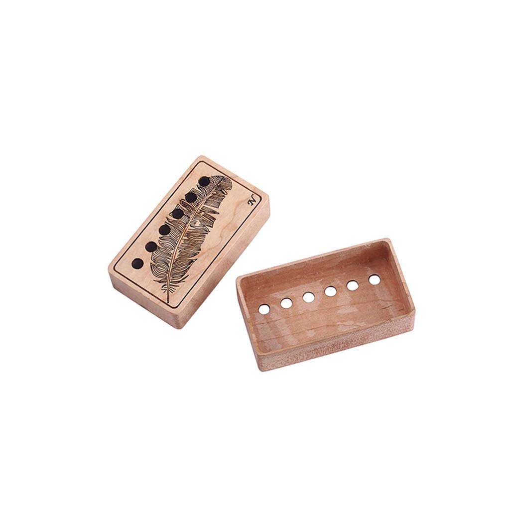RuiJOTWAT 2Pcs Electric Guitar Flame Maple Humbucker Cover - Image 2