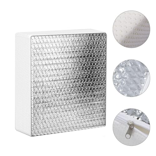 NbgrvB Feuille d'aluminium pour fenêtre de toit de véhicule récréatif - Argenté - Pour isolation solaire - 36 x 36 x 7 cm - Réduit le transfert de chaleur et les dommages causés par les UV - Montage