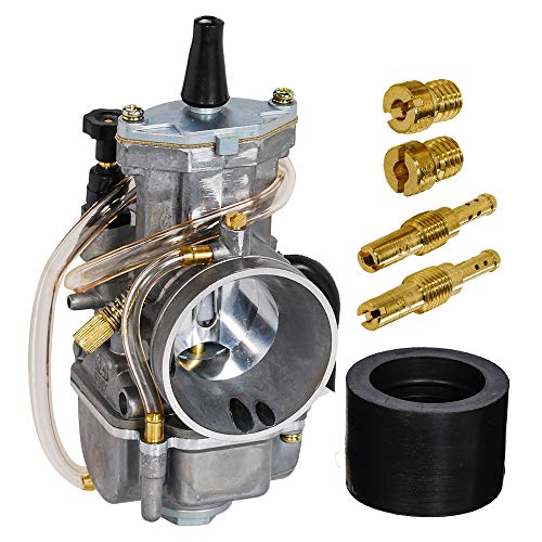 SaferCCTV PWK Carburetor Carb with Jet Compatible with Motorcycle Scooters Dirt Bike ATV (Compatible with Yamaha Honda Suzuki Kawasaki GASGAS BSA BULTACO 2 Stroke /2 Cycle Bikes