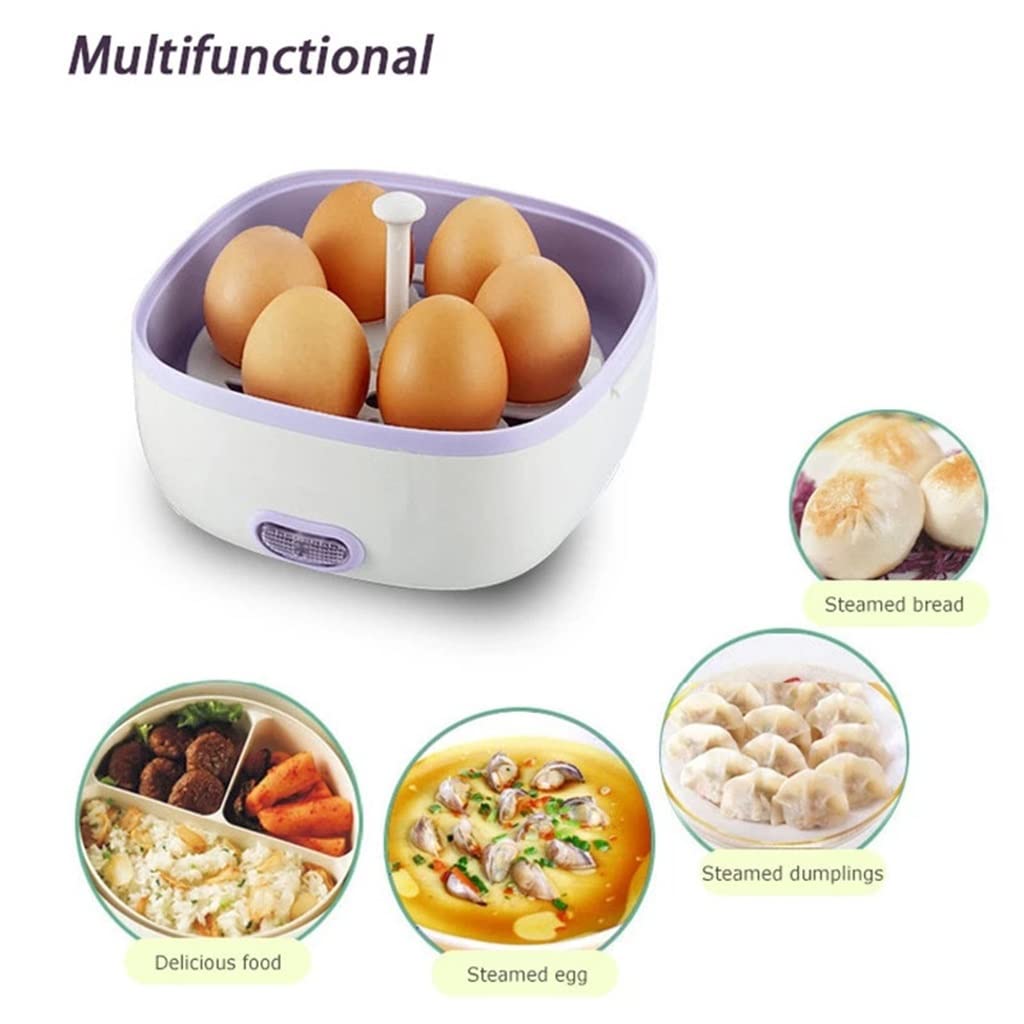 Fornello di riso elettrico Riscaldamento termico Scatola da pranzo elettrica 2 strati Contenitore for cottura a vapore portatile for alimenti for il