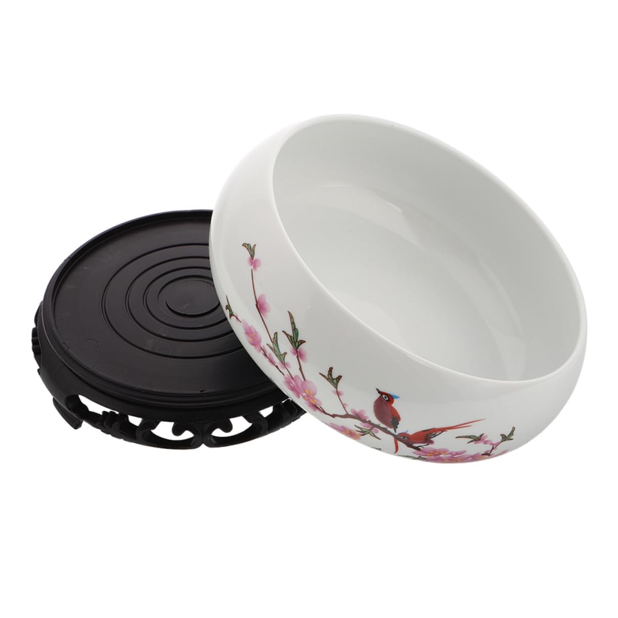 Ceramiczna Rośliny Hydroponiczne z Plastikową Podstawą Donica Wodne bez Otworów Niebiesko Biała Porcelana Duży Pojemnik Bonsai Do Dekoracji Wnętrz i Ogrodu