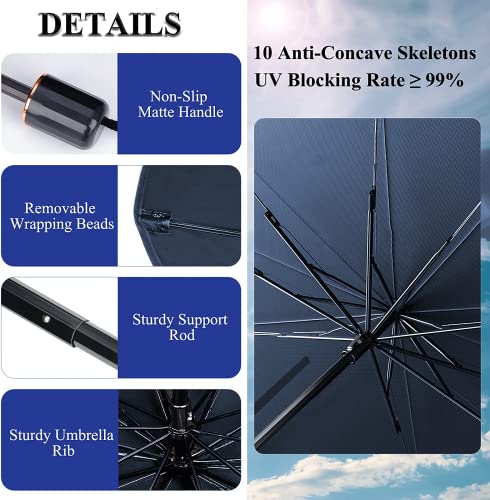 Car Windshield Sun Shade Umbrella,Foldable Front Window Sunshade To Protect Your Car From Uv Rays And Sun Heat,Automotive Winshield Sun Visor For Most Vehicles, Car Accessories Included(55"X31") #TOP6