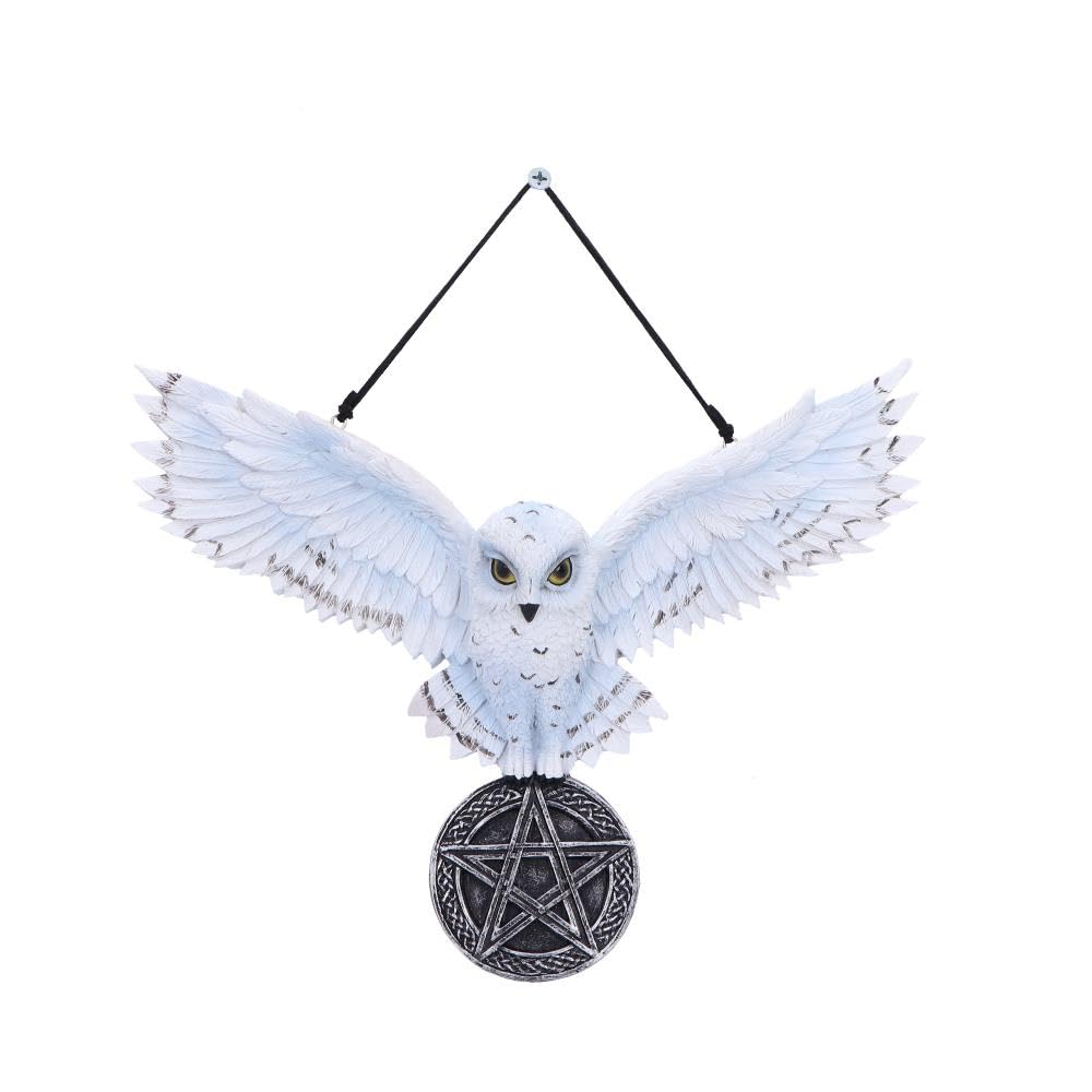 Animals & Nature Unisex Kids Black/White Owl Talisman Hanging Decoration | Sculptures | Acotis - Resin