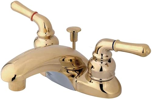 Miniatura 11 de Kingston Brass KB628 Magellan Grifo de lavabo con manija de palanca, 4-1/4 pulgadas, níquel cepillado cepillado níquel,brushed nickel/polished