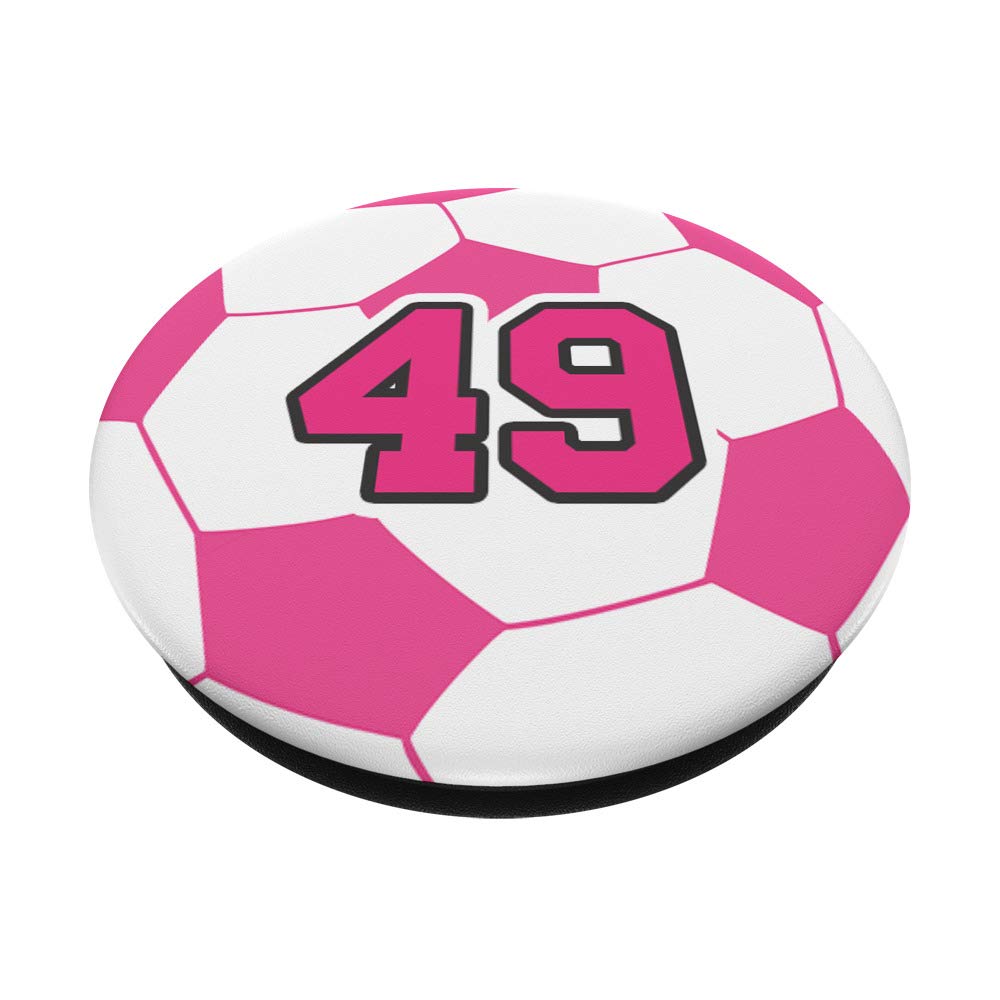 サッカーボール Amazon.com: Pink Soccer Ball Number 49 Player 49th Birthday Zx