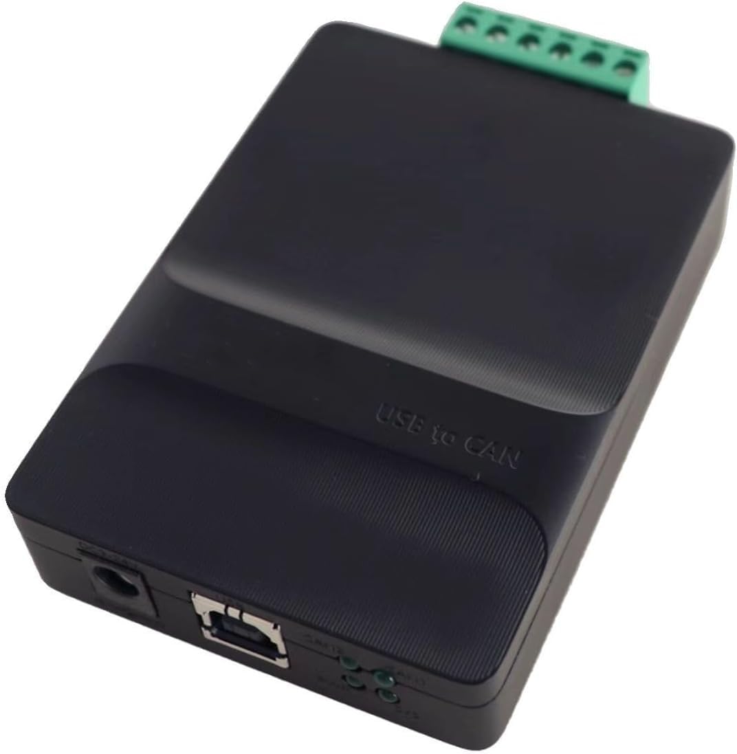 USB to CAN Module, USBCAN-II C Bus Analyzer, USB CAN Card, CAN Debugging for New Energy Vehicles.(C+Black)