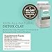 Living Clay Detox Clay Powder | All-Natural Bentonite Calcium Clay for Internal & External Deep Cleansing | Perfect for Mask, Bath or Wrap | 1 Gallon