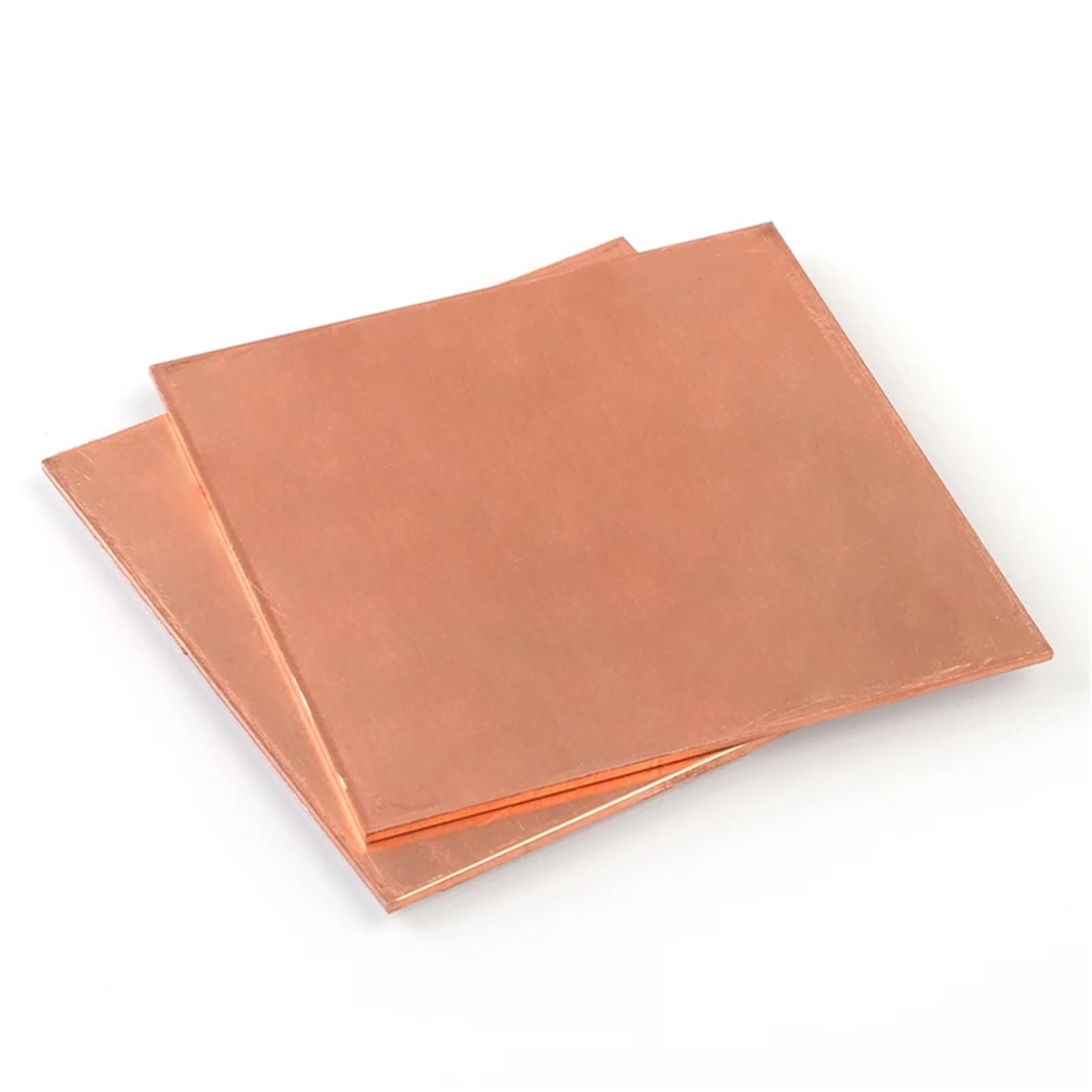 Placa de cobre rojo puro T2 0,3-10 mm espesor y 50-600 tamaño for mecanizado moldes CNC, refrigeración por ariete viruta, arte metálico Adecuado para joyería y manualidades(3MM Thick,150X150MM)