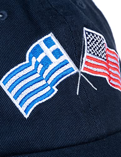 Image of Ann Arbor T-shirt Co. American Friendship Nations Flag Baseball Low Profile Dad Hat for Men Women