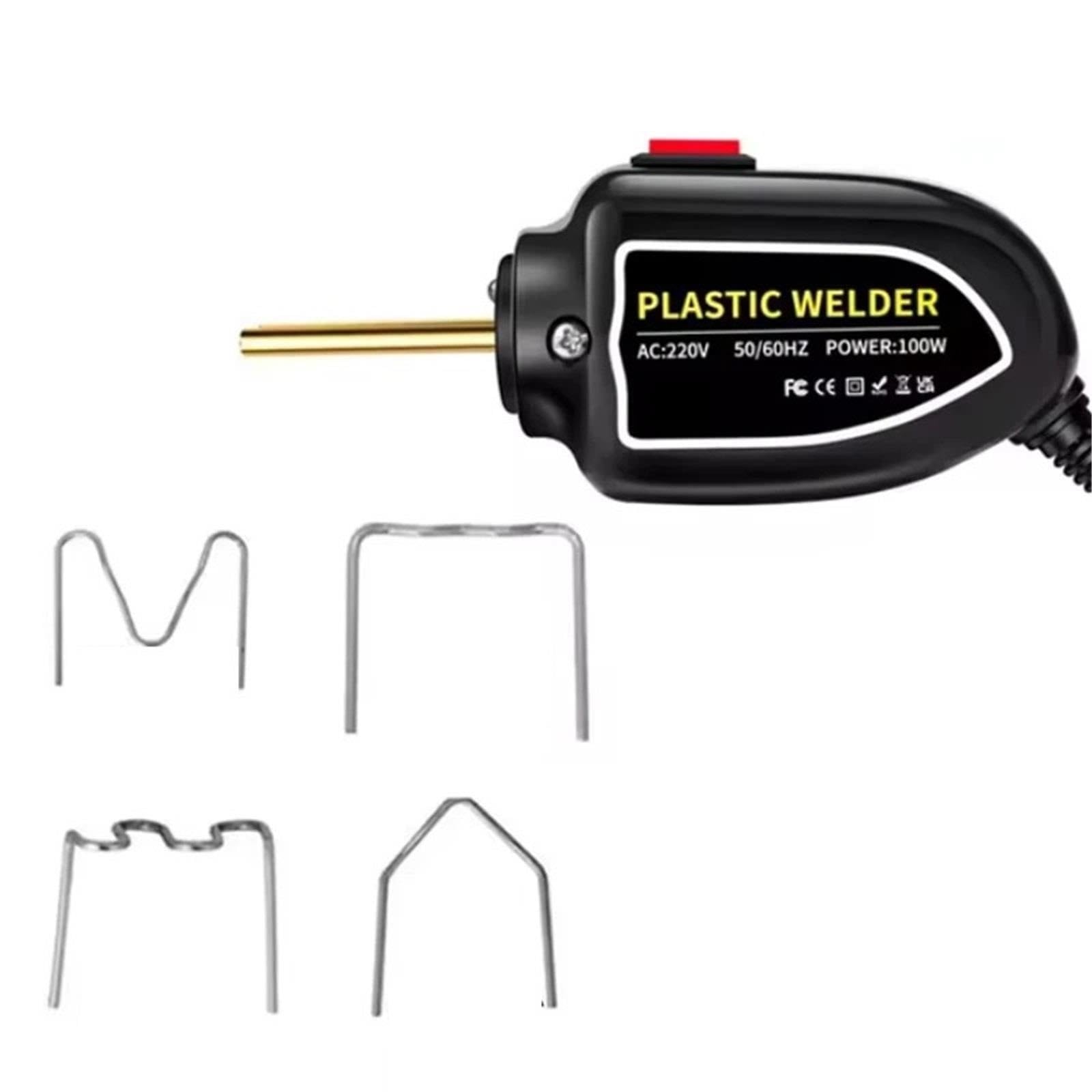 Machine à souder plastique 100 W, pistolet à souder plastique, agrafeuse à chaud 200 pièces, kit réparation pare-chocs, fer à souder Soudeuses électriques