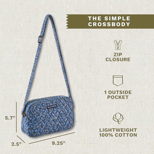 Image of Bella Taylor Simple Crossbody, Quilted Handbag for Women