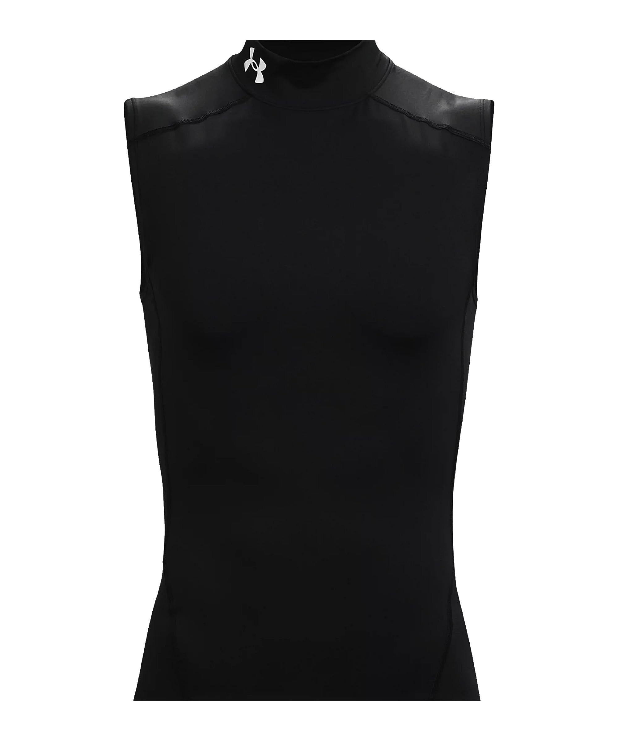 Under Armour UA HG Armour Comp Mock SL - Sleeveless - Tops - Black/White - Size: XS