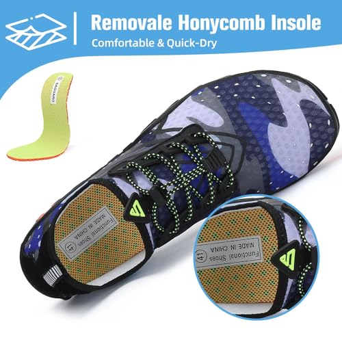 Image of Mishansha Water Shoes for Women Men, Quick-Dry Barefoot Swim Shoes with Drainage Holes, Lightweight Aqua Shoe for Beach Pool River Boating Yoga Walking