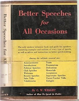 Hardcover Better speeches for all occasions Book