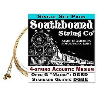 Acoustic Medium 4-String Cigar Box Guitar Strings – Open G/Standard Tuning – DGBD/DGBE - Les Beatles, Paul McCartney, John Lennon, RIngo Starr, George Harrison
