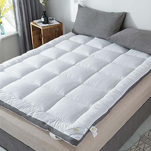 Sufuee Mattress Topper Twinxl Mattress Pad Protector - Quality Plush Luxury Down Alternative Pillow Top - 2Inch Extra Thick Mattress Cover(39"X80") #TOP2