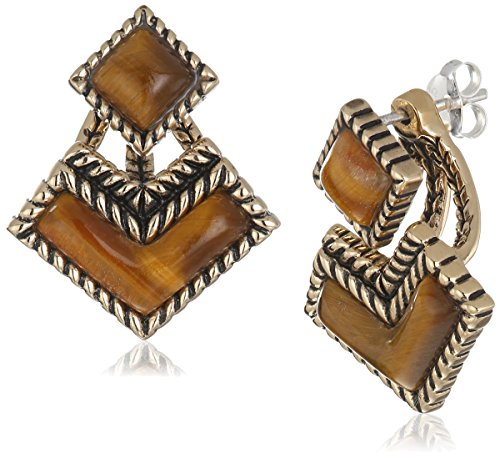 Barse Bronze and Tiger's Eye Post Earring Jackets
