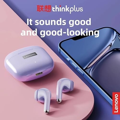 Fones de Ouvido Sem Fio Bluetooth 5.1, com Case de Carregamento, LP40 Pro (Lilás)