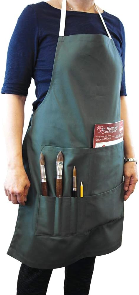 Ken Bromley Green Artist Apron