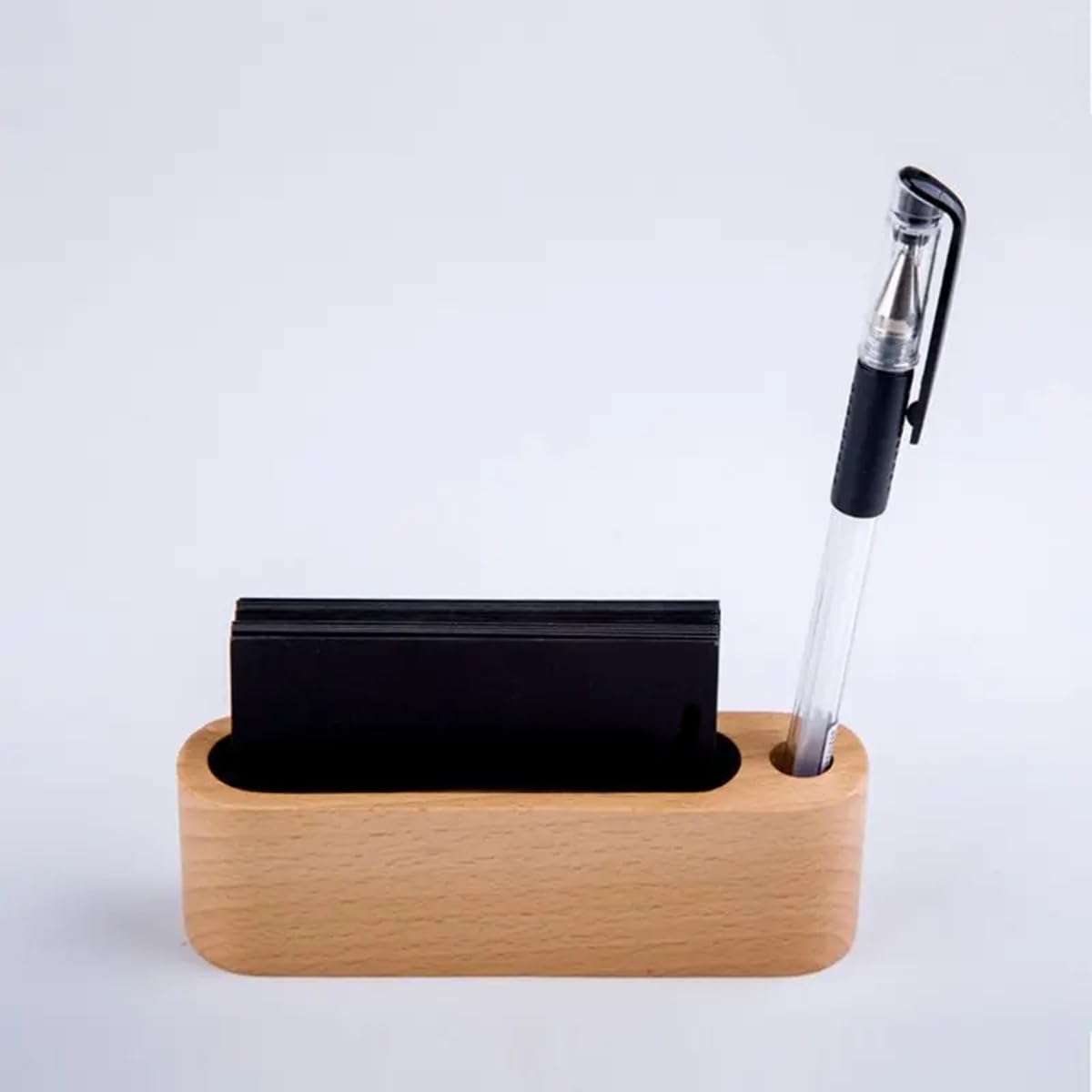 Amazon | 名刺スタンド 名刺立て 木製 ペン立て カードホルダー 名刺 