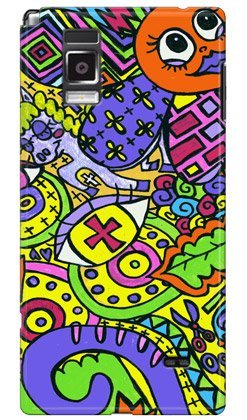 Second Skin WABWH-193-K539 Gotta Go-chan Part 2" for Optimus G L-01E/docomo DLGL1E-ABWH-193-K539