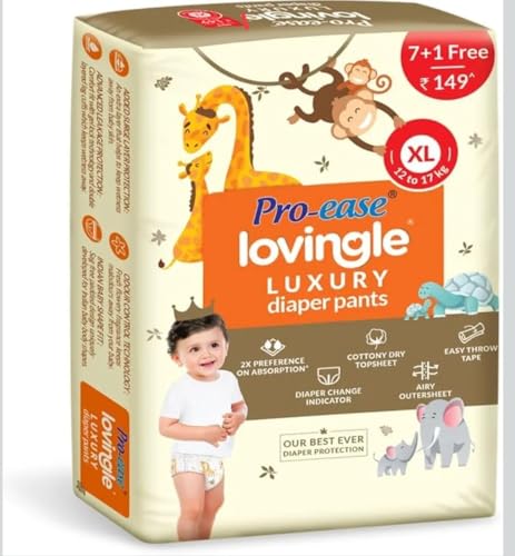 Image of Pro-ease Lovingle Luxury Diaper Pants XL 8(7+1) pieces