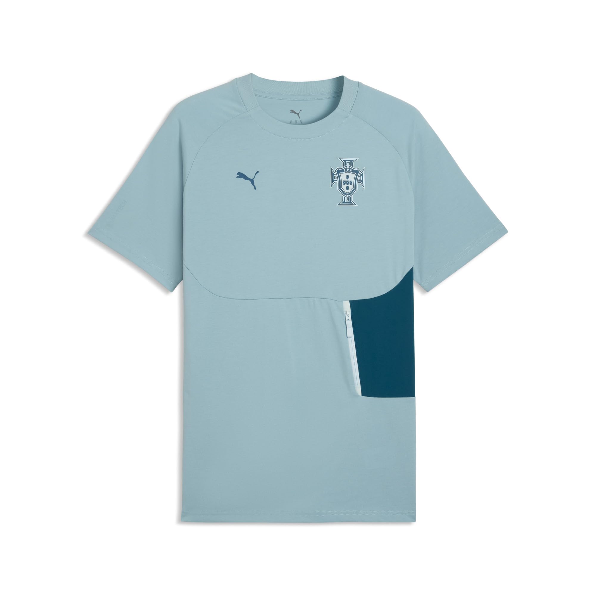 Puma Men's FA Portugal Pocket T-Shirt, Seafoam-ruby Shimmer, Large