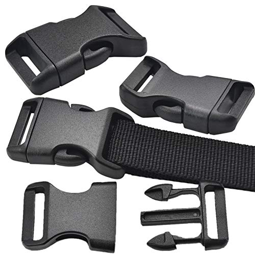 Generic Multicolor Quick Side Release Buckles For Paracord Bracelets Pet Collar Belt Strap Craft Accessory (34(20.5Mm)) #TOP4