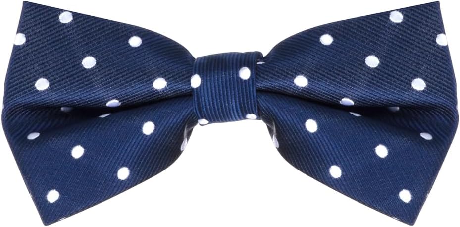 Classic Polka Dots Adult Bow Ties - Microfiber Twill - 5 Colors